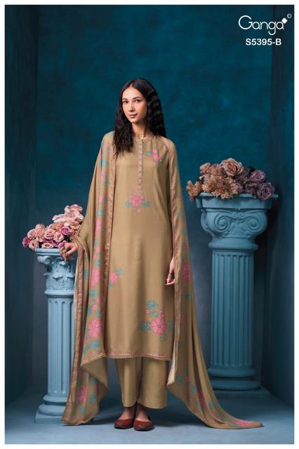 Ganga fyrevia 5395 wholesale dress materials in vijayawada